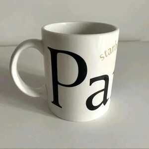 STARBUCKS Collectors series 16 oz  PARIS City Mug coffee cup.